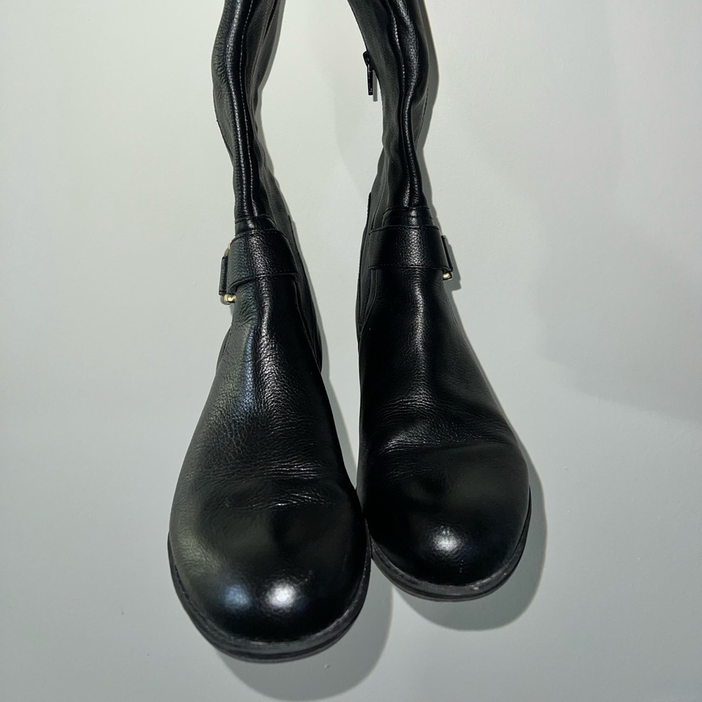 Black Boots Leather Upper Size Womens 9 Naturalizer Joylynn Knee - Picture 11 of 12
